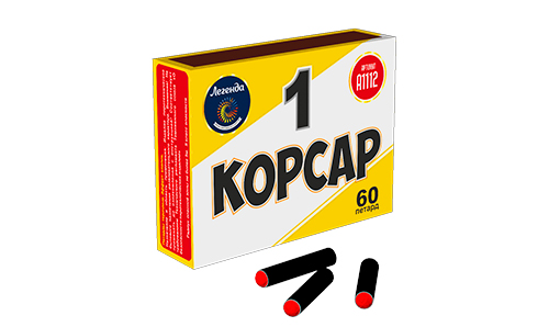  Петарды Корсар 1 в пленке  в Чайковском